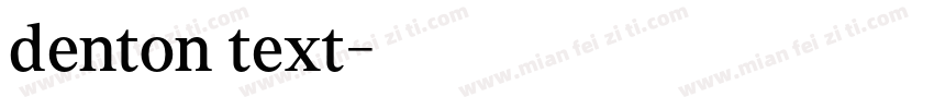 denton text字体转换